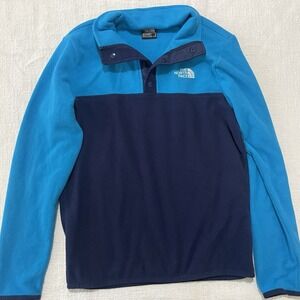 The North Face Pullover Jacket Boys Large 14/16‎ Half Zip Polyester Outdoor Nice